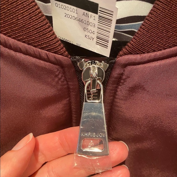 Brand new KRISJOY Satin Oversized Bomber Jacket - Picture 5 of 9